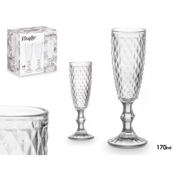 COUPE À CAVA DIAMANT TRANSPARENT 170 ML