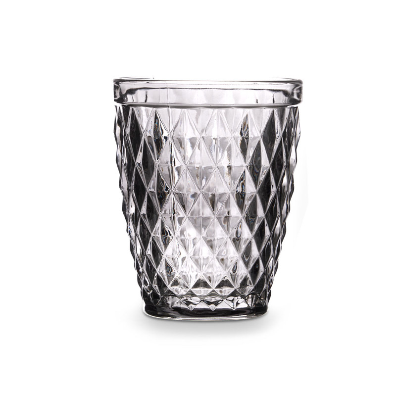 BICCHIERE DIAMANTE GRIGIO 250 ML