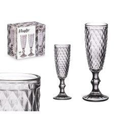 COPA CAVA DIAMANTE GRIS 170 ML