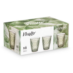 GREEN DIAMOND GLASS 250 ML
