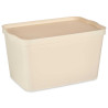 CAIXA PLÁSTICO COM TAMPA 24L CREME 