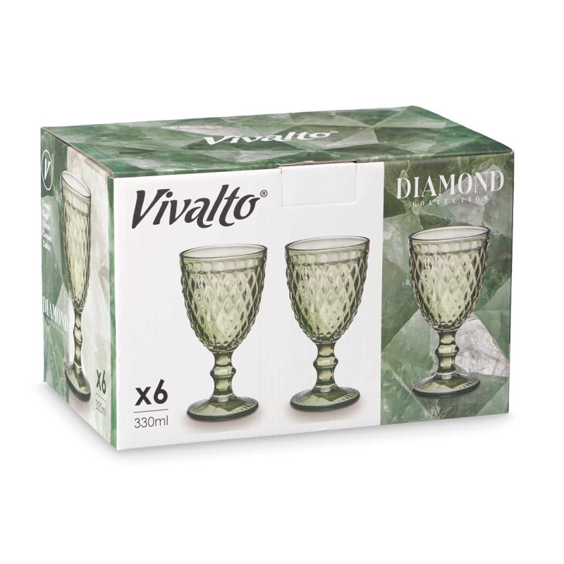 CALICE DIAMANTE VERDE 330 ML
