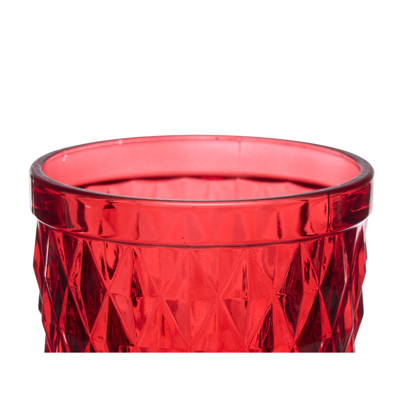 BICCHIERE DIAMANTE ROSSO 250 ML