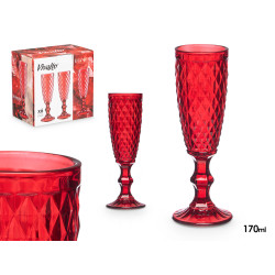 COUPE À CAVA DIAMANT ROUGE 170 ML