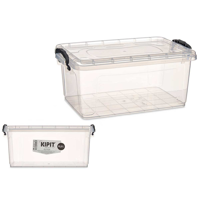 TRANSPARENT ORGANIZER PLASTIC BOX 8.5L