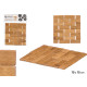 INDIVIDUAL BAMBU FORMA QUADRADA 15X15CM