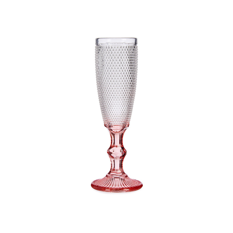 PINK FOOT POINTS CHAMPAGNE GLASS 180ML