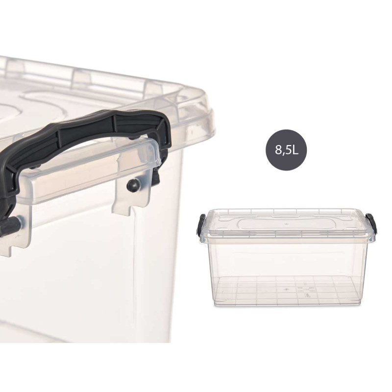 CAJA PLASTICO ORDENACION TRANSPARENTE 8,5L