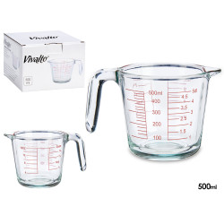 MED GLASS MEASURING JAR 500ML