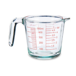 MED GLASS MEASURING JAR 500ML
