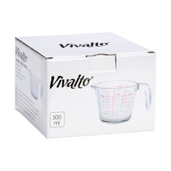 JARRO MEDIDOR DE VIDRO MED 500ML 