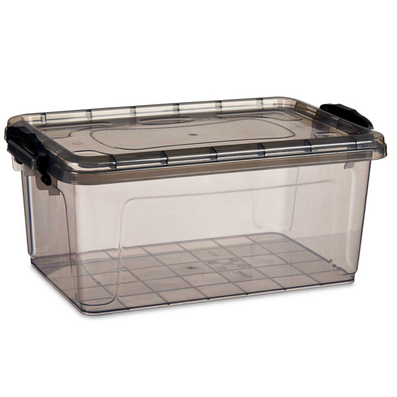 CAIXA PLASTICO ARRUMAÇÃO ANTRACITE 8,5L