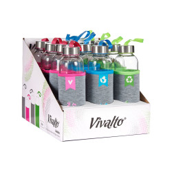 BOUTEILLE NEOPRENE VERRE COUL ETIQUETE 500ML SET 3