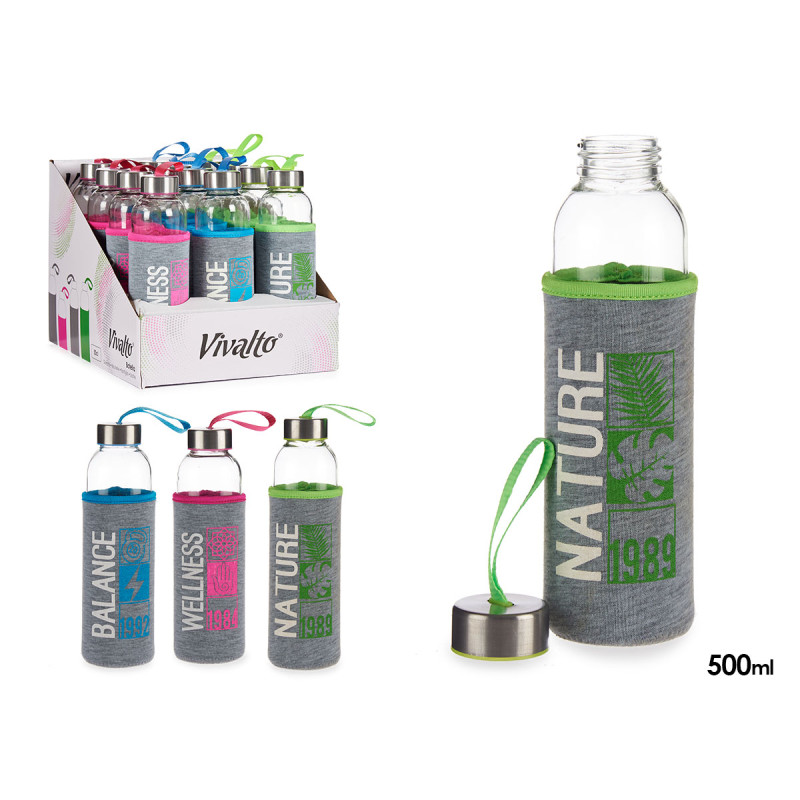 BOUTEILLE NEOPRENE VERRE GRIS 1989 500ML SET 3