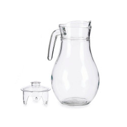 GLASS JAR 1,8 L WIHT GLASS TOP