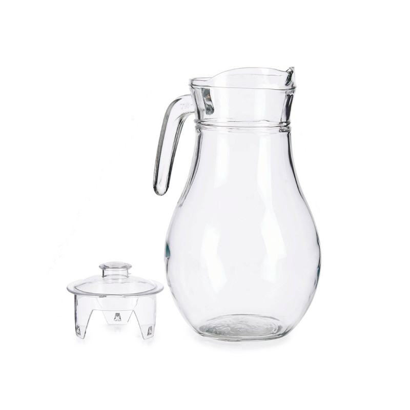 GLASS JAR 1,8 L WIHT GLASS TOP