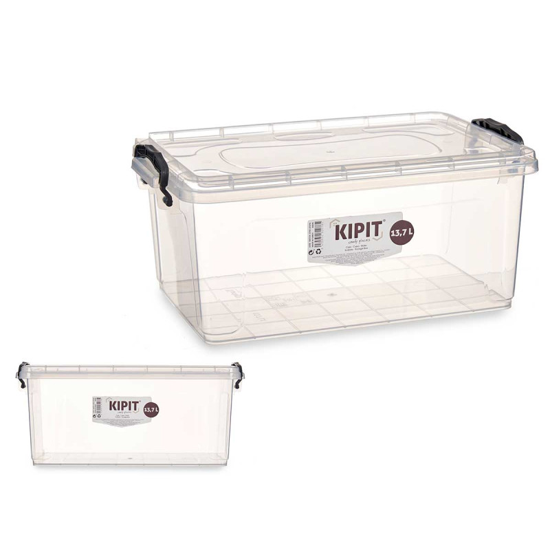 SCATOLA PLASTICA ORDINE TRASPARENTE 13.7L 