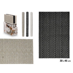 TABLEMAT 30X45CM ZIG ZAG ASSORT 3 NEUTRAL COL