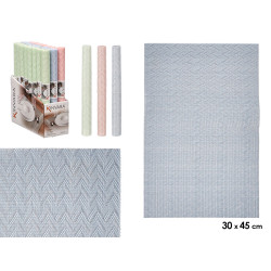 INDIVIDUAL 30X45CM ZIG ZAG SORT 3 CORES CLARAS