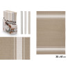 TABLEMAT 30X45CM STRIPES ASSORT 3 NEUTRAL COL