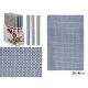 TABLEMAT 30X45CM PLAITED ASSORT 3 COLOURS
