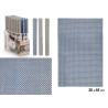 TABLEMAT 30X45CM PLAITED ASSORT 3 COLOURS
