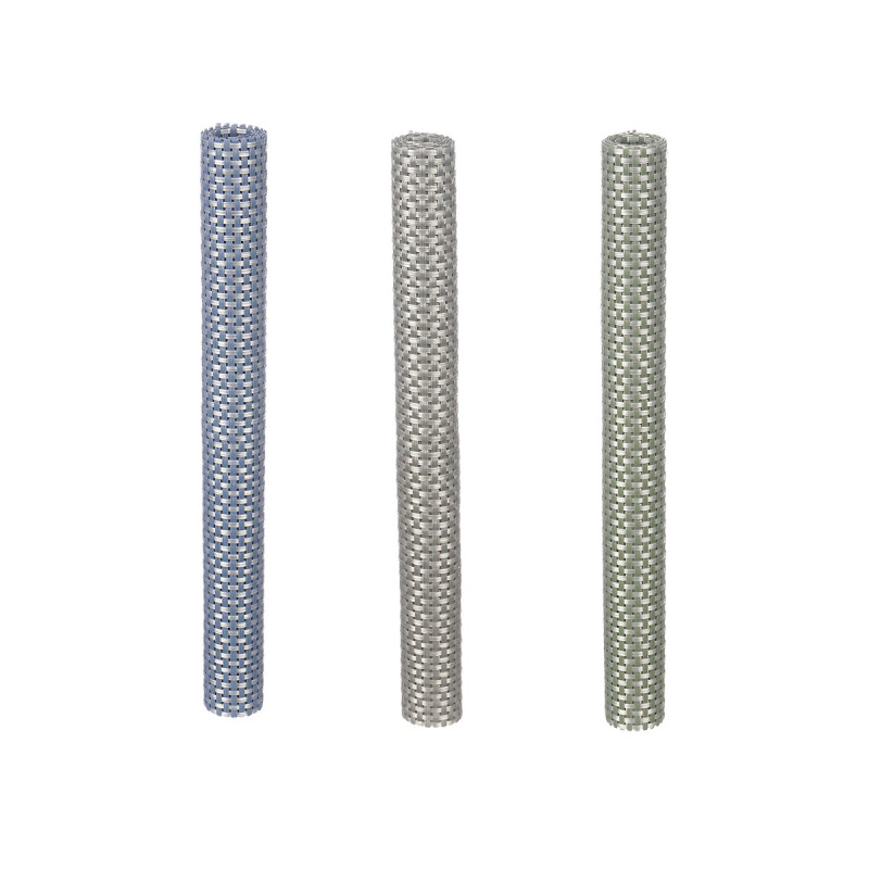 TABLEMAT 30X45CM PLAITED ASSORT 3 COLOURS