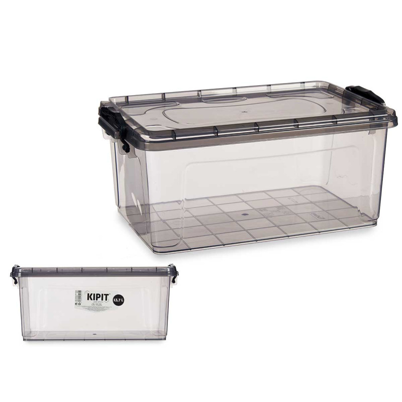 SCATOLA PLASTICA ORDINE ANTRACITE 13.7L