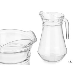 CRUCHE EN VERRE 1,3L AVEC POIGNÉE
