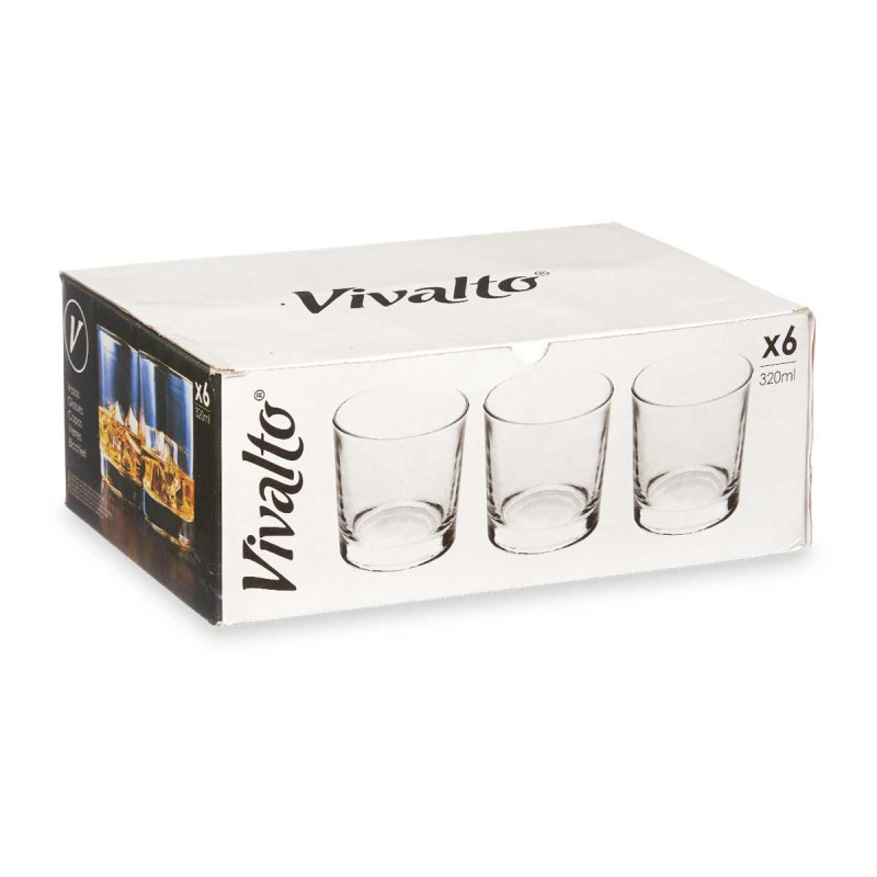 BICCHIERE VETRO WHISKY 320ML