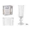 FLUTE CHAMPANHE 160ML TRANSPARENTE RISCAS