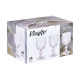WATER GLASS 370MLTRANSPARENT STRIPES