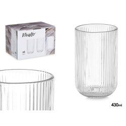 HIGH GLASS 430MLTRANSPARENT STRIPES