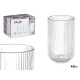 BICCHIERE ALTO 430ML STRISCE TRASPARENTI