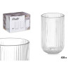 BICCHIERE ALTO 430ML STRISCE TRASPARENTI