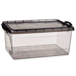 CAIXA PLASTICO ARRUMAÇÃO ANTRACITE 22L