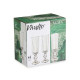 CHAMPAGNE GLASS 160ML MOSS GREEN STRIPES