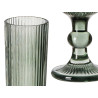 CHAMPAGNE GLASS 160ML MOSS GREEN STRIPES