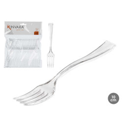 SET 36 CUCCHIAIO CAFFE PLASTICA TRAPARENTE 