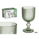 CALICE VINHO 260ML VERDE RISCAS