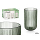 BICCHIERE ALTO 430ML STRISCE VERDE MUSCHIO
