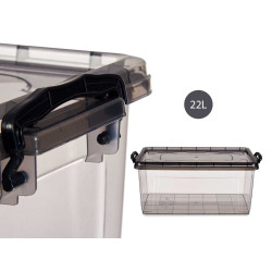 SCATOLA PLASTICA ORDINE ANTRACITE 22L