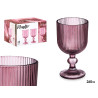 VERRE À VIN 260ML ROSE RAYURES