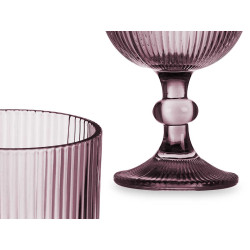 CALICE VINHO 260ML ROSA RISCAS