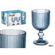 CALICE VINHO 260ML AZUL ESCURO RISCAS