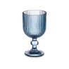 BICCHIERE DA VINO 260ML STRISCE BLU SCURO