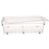 SOTTO LETTO 6 RUOTE TRASPARENTE 40L