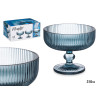 BICCHIERE DA GELATO 310ML STRISCE BLU SCURO