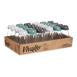 BOTELLA CRISTAL 250ML SRT 3 SURT 3 COL