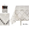 TOVAGLIA TELA ANTIMAC 140X180CM ROMBI GRIGIO